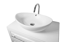 Водолей Тумба с раковиной Либретто 80 белая – фотография-5